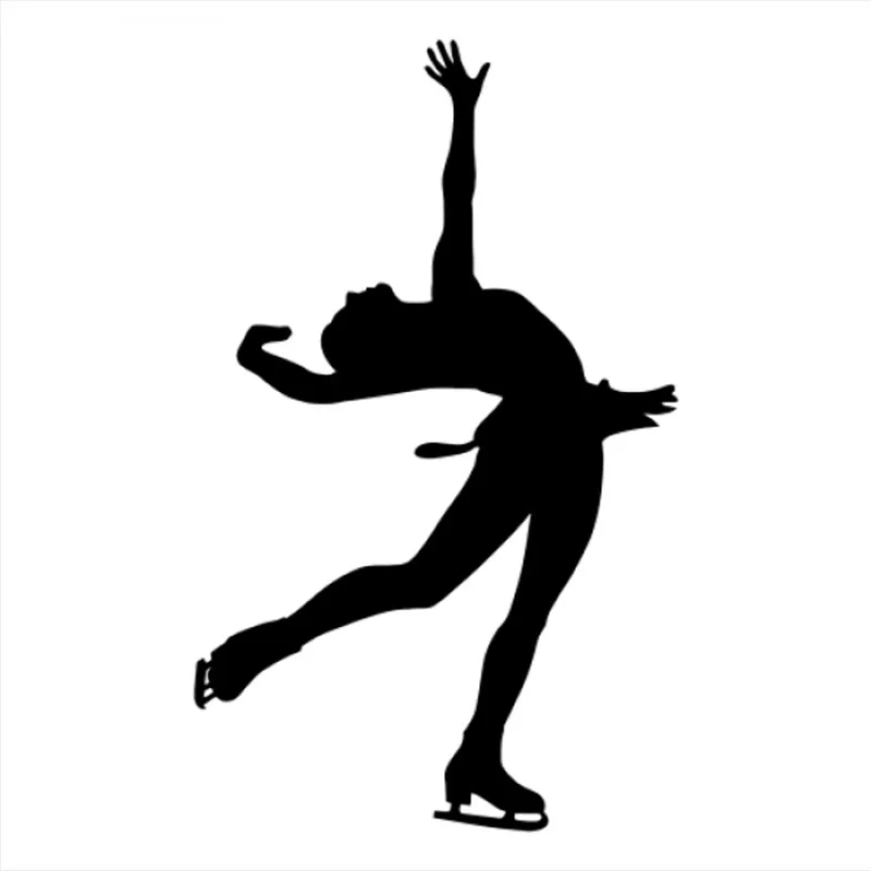 

30x18cm Figure Skating Wall Decal Ice Skating Wall Decor Dancer Art Bedroom Decor Removable Decoration Wall Sticker CL271