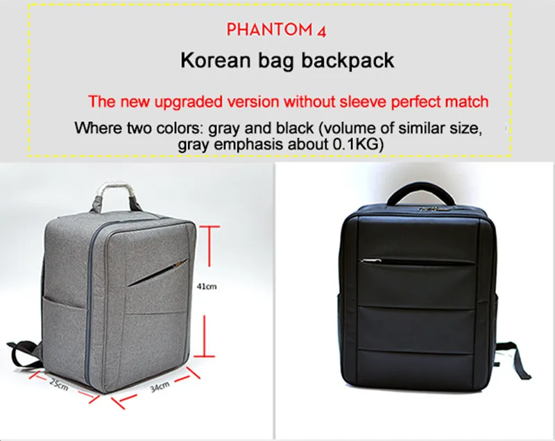 DJI Phantom 4 Backpack Unlined Bag Carrying Case Shoulder Bag Waterproof Shockproof Bag For DJI Phantom 4 Drone