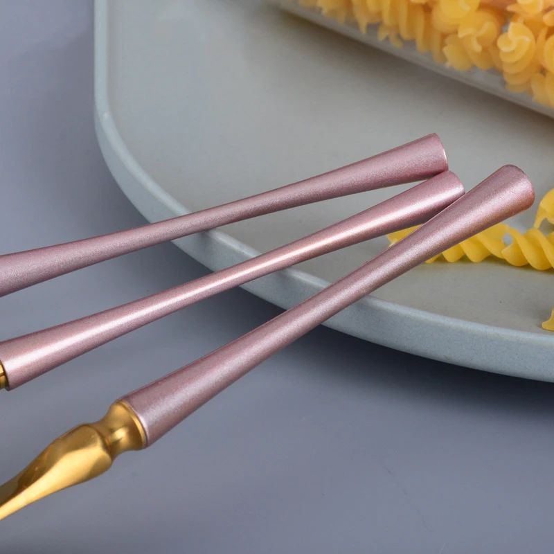 pink gold cutlery (11)