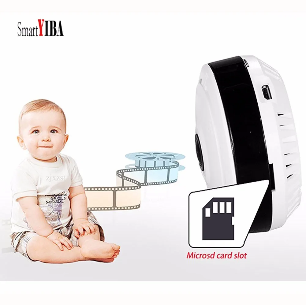 SmartYIBA WIFI Smart Security Camera Fish-Eye Lens Wireless IP camera 360 View Panoramic Video Recording IR night Vision Monitor SmartYIBA WIFI Smart Security Camera Fish-Eye Lens Wireless IP camera 360 View Panoramic Video Recording IR night Vision Monitor