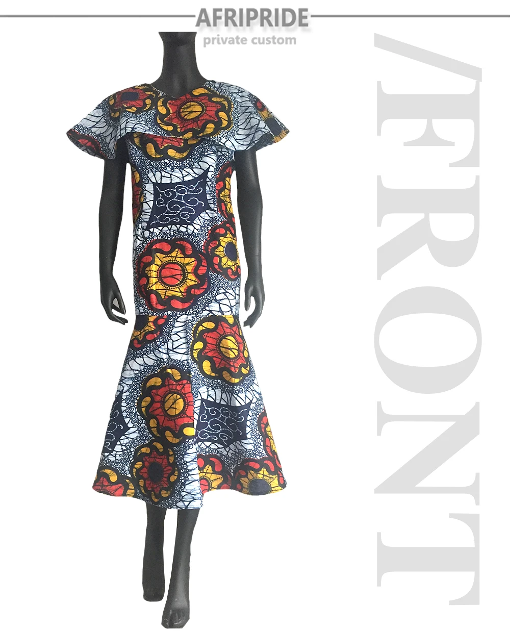 Женское платье в африканском стиле AFRIPRIDE, индивидуальный заказ, Осеннее Новое модное длинное вечернее платье, длина по щиколотку, восковая ткань, большие размеры, A722554