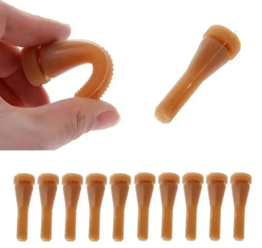 20 pcs 6 cm Poultry Plucking Fingers Hair Removal Machine Glue Stick Chicken Plucker Beef tendon material corn rod