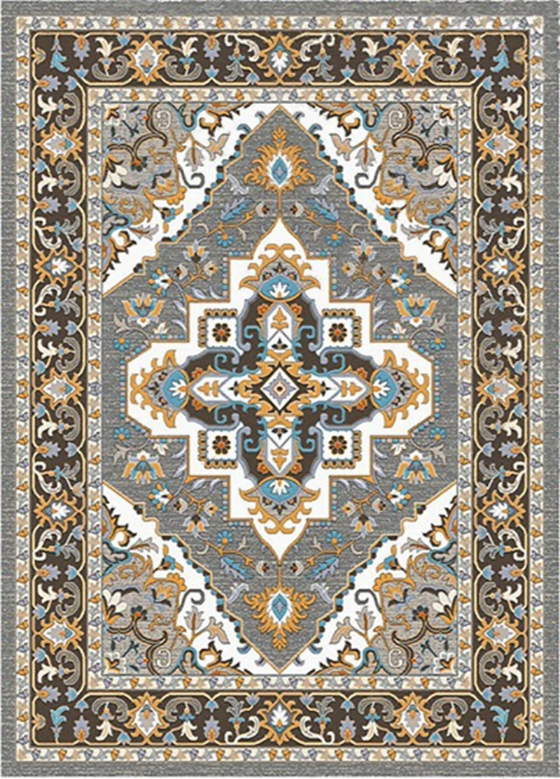 Ковры в персидском стиле для гостиной большие 100x160 см Коврики для спальни и ковры турецкие цветы для учебы Нескользящие Коврики для пола коврики