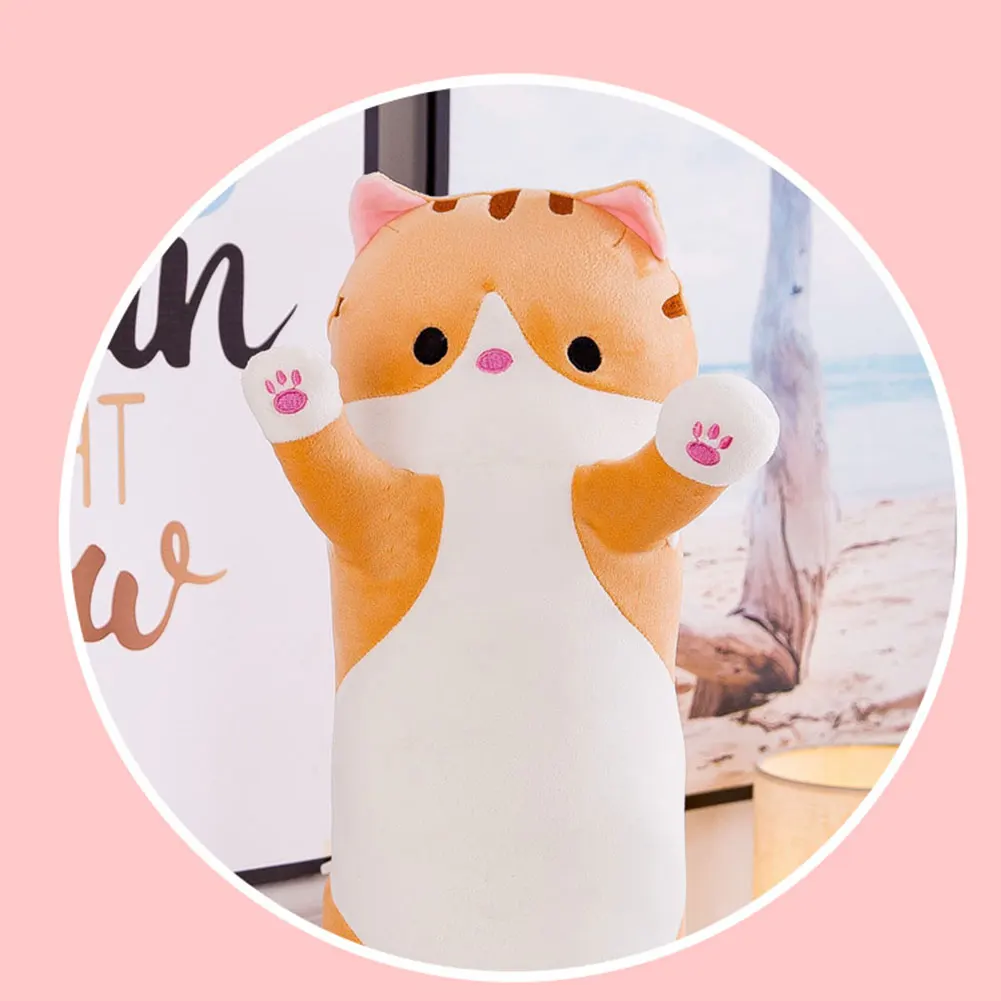 Милый плюшевый Кот кукла мягкая подушка в форме котенка игрушка подарок для