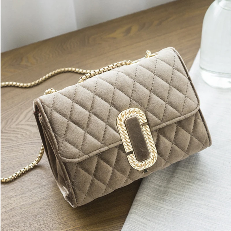 small suede handbag