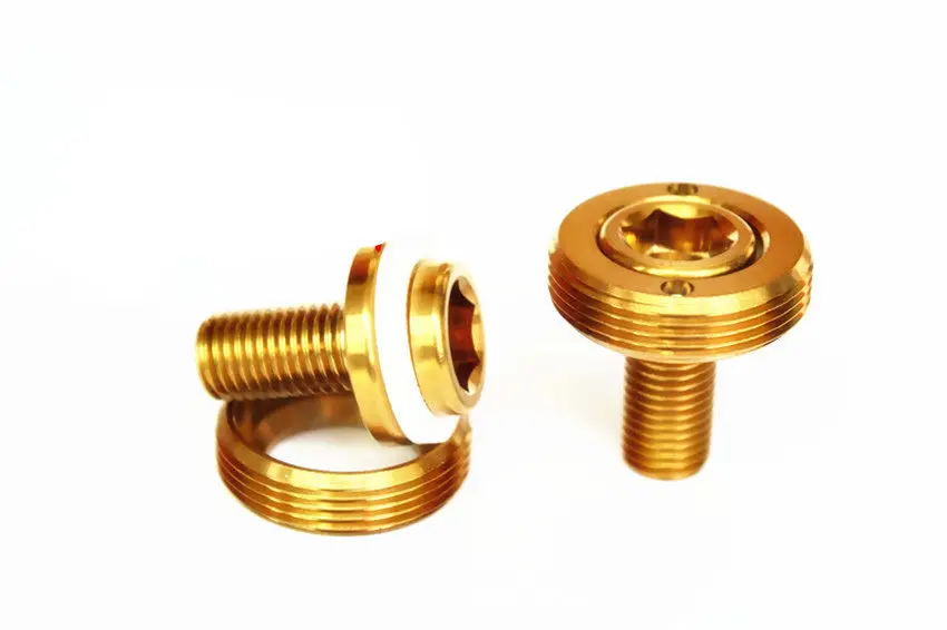 2x комплект M8 x15mm титановые болты для велосипеда квадратный оси