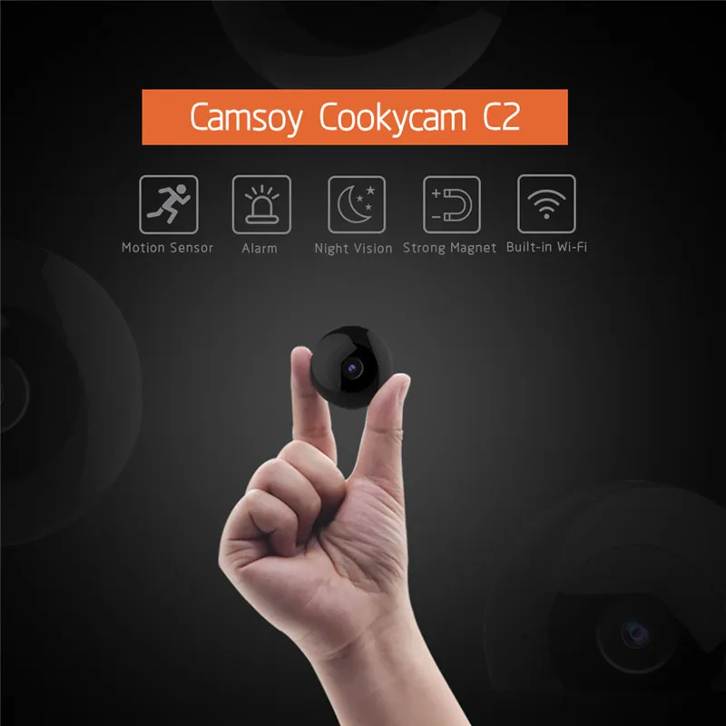 

Cleverdog Home Security Mini WiFi IP Camera Monitor Support For Smart phones Tablets HD Night Vision Surveillance Camera