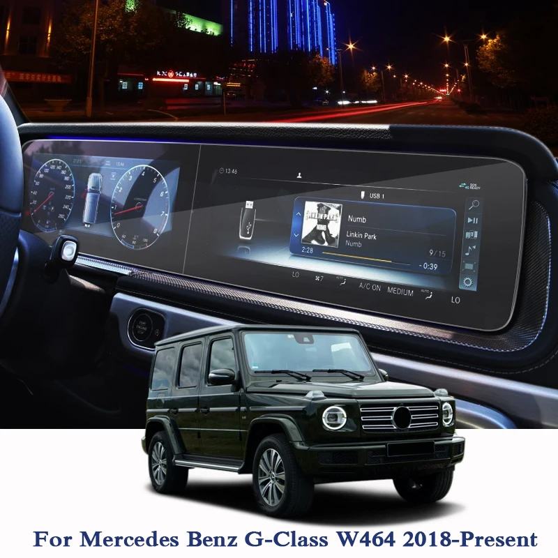 

Car Styling Dashboard Film For Mersedes Benz G-Class W464 2018-2019 Navigation GPS Tempered film Scratchproof Internal Sticker