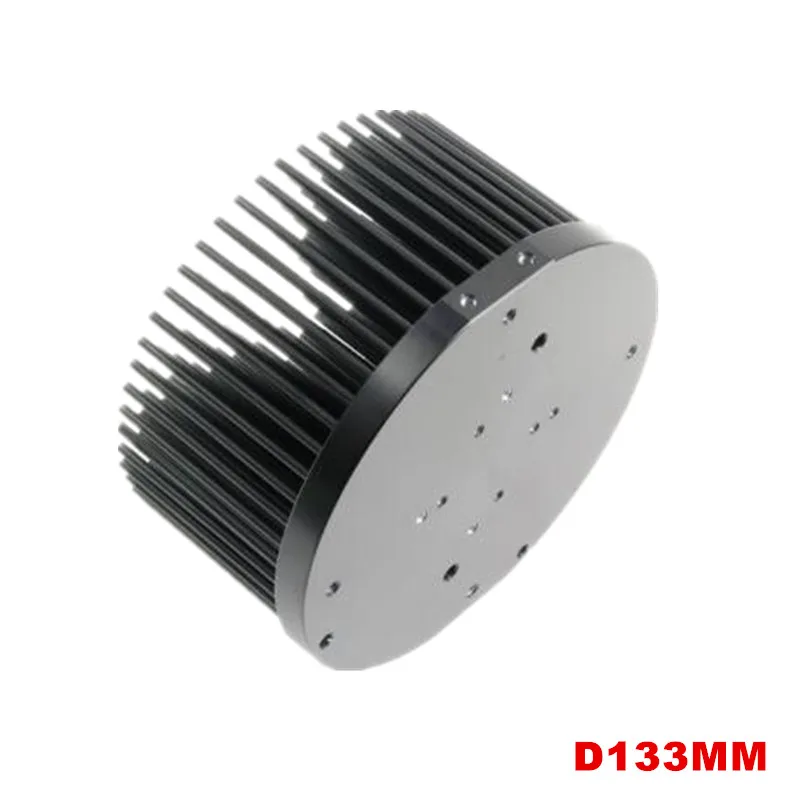 

Round D133mm Pre-drilled led pin fin heatsink fit for Cob cxb3590 Bridgelux V29 50-60w heat sink diy indoor