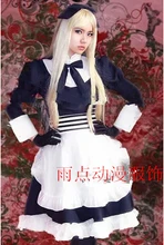 Envío gratis Axis Power Hetalia del Anime bielorrusia negro y blanco vestido de Cosplay