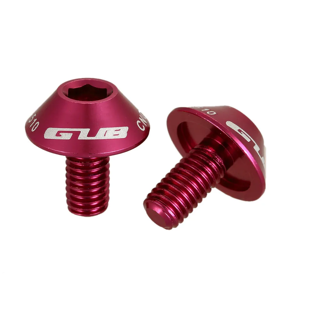 GUB 1 Pair Bike Bottle Cage Screws M5x12mm Lightweight Aluminum Alloy