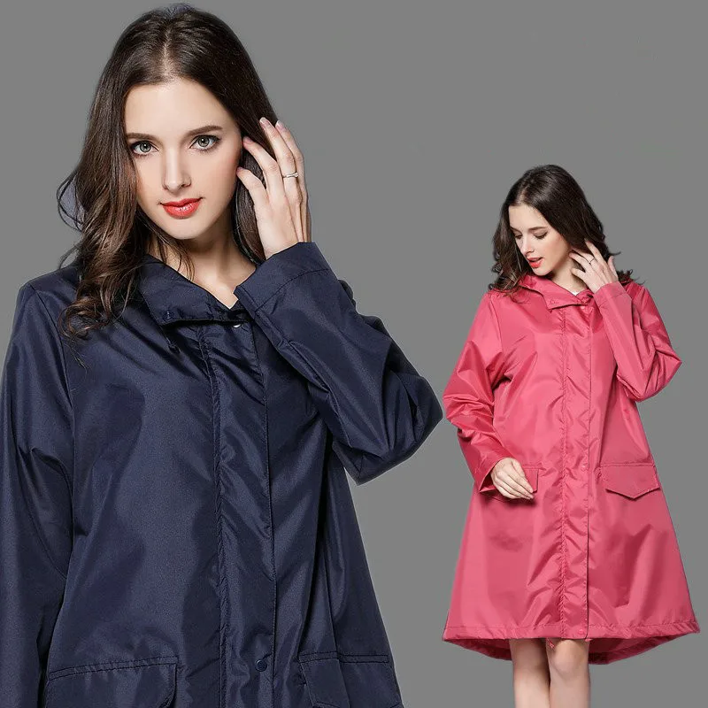 Long Thin Raincoat Women Waterproof Light Rain Coat Ponchos Jackets