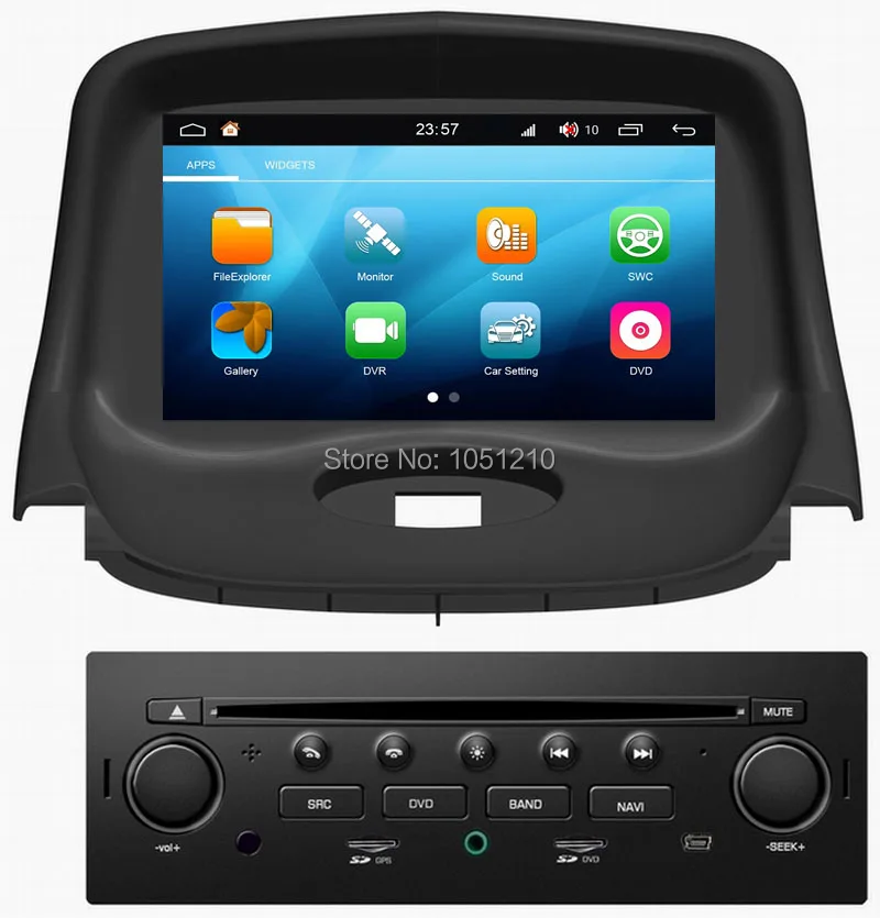 Автомобильный мультимедийный плеер Ouchuangbo 8 ядер gps рекордер для Peugeot 206 с android 0