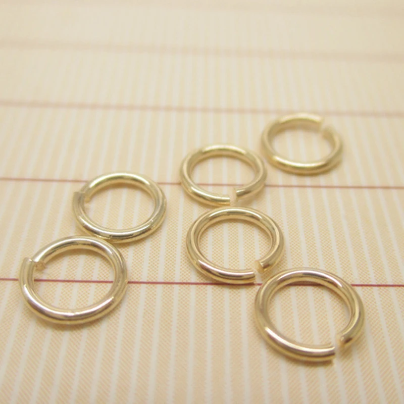

Uniyimi 20Pcs/Lot High Quality Pure Gold Color Jump Rings Split Open Ring Round DIY Handmade For Jewelry Making Accessories