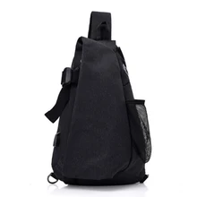Мужская нагрудная сумка, парусиновая зарядка через usb, мужские сумки через плечо, повседневная спортивная сумка через плечо, мужские нагрудные сумки