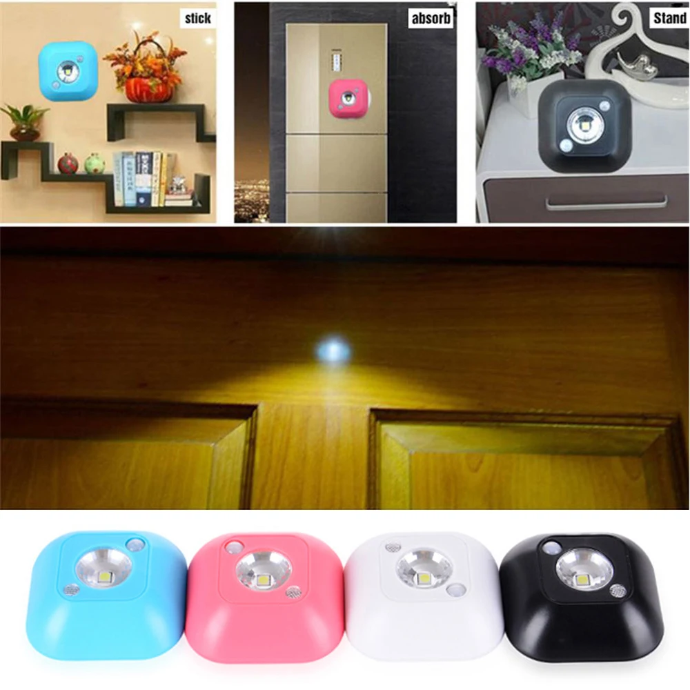 

New LED Sensor Night Light Wireless PIR Infrared Motion Activated Sensor Light for Wall Lamp Cabinet Stairs Light