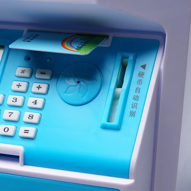 Дешево 5 цветов Безопасная электронная копилка мини Банкомат копилка пароль Цифровые Монеты денежный депозит детский подарок на китайском языке