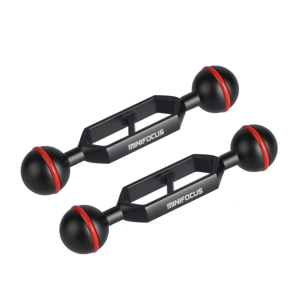 

4"/10.3cm Double 1" Ball Arm Segment for Diving Connecting Strobe/Video Light to Underwater Housing Arm System ( 2 PCS )
