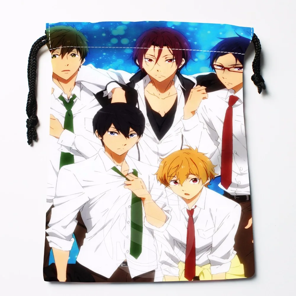 Fl-Q49 New anime Swim Club #4 Custom Logo Printed receive bag Bag Compression Type drawstring bags size 18X22cm 711-#F49 | Дом и сад