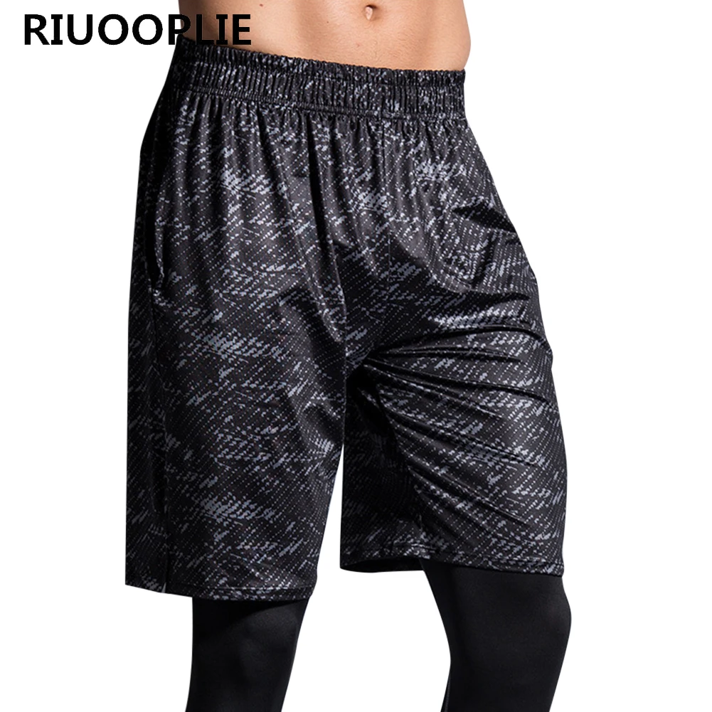 RIUOOPLIE Для мужчин камуфляж Фитнес Бодибилдинг колготки Fast Dry Ближний шорты