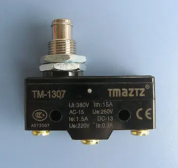 

TM-1307 Panel Mount Plunger Actuator Momentary Micro Limit Switch