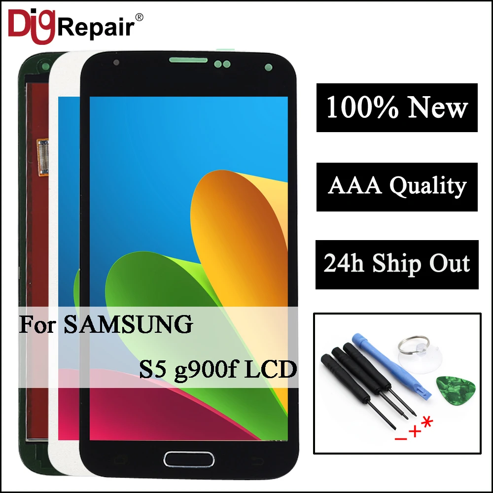 

g900f LCD For SAMSUNG S5 LCD screen G900M G900A G900T G900FD Display Touch Screen Digitizer Parts For Samsung galaxy s5 display