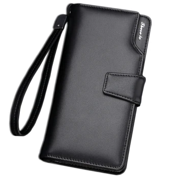 

Famous Brand Men Genuine Genuine Leather Purse Man Business Wallet Males Leather Clutch Bag Male Card Holder Large Capacity Bags