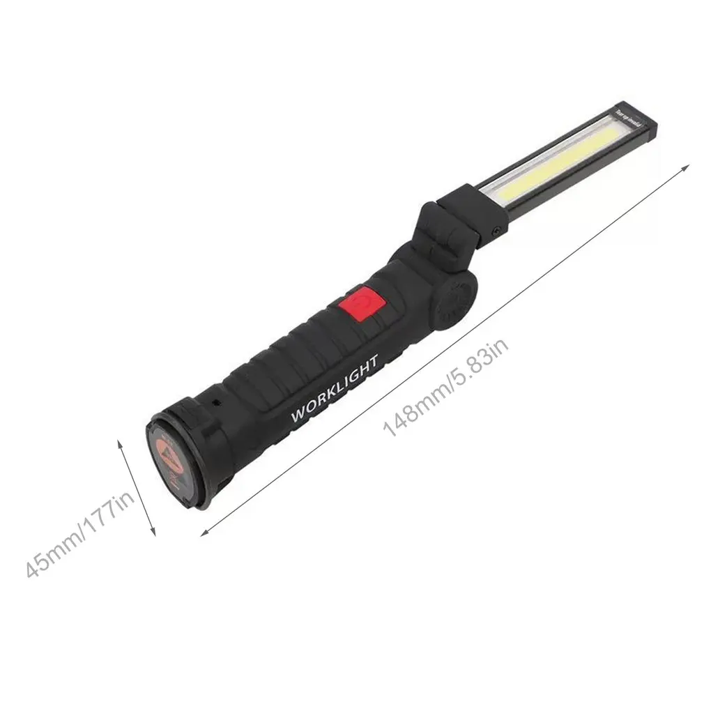 Super brillante COB LED linterna de luz de trabajo l/ámpara de inspecci/ón magn/ético bater/ía