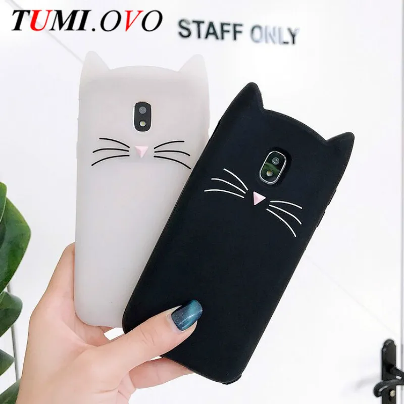 

Cute 3D Cartoon Cat Silicone Case for Samsung Galaxy A8 2018 S8 S9 Plus S6 S7 Edge S5 A3 A5 A7 J1 J3 J5 J7 2016 2017 Cover Cases