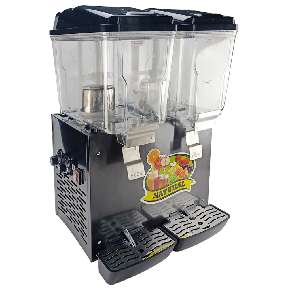 

2 Tanks Juice Cooling Making Machine Juice Dispenser Commercial Fruit Juice Dispenser Drink container