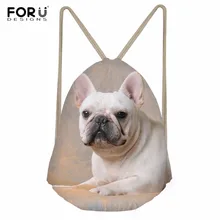 FORUDESIGNS/спортивные сумки для фитнеса, сумка на шнурке, мопс, собака, яма, бульдог, печать, мужской рюкзак для тренировок на открытом воздухе, спортивная сумка