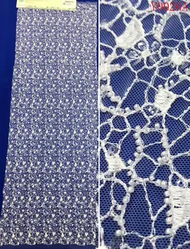 

wedding dress hand embroidered Ivory full beaded lace tulle fabric with sequin 10Yards/Lot