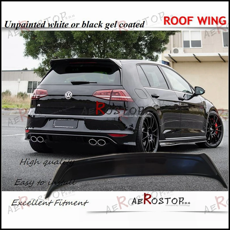 

FRP FIBER GLASS OSIR TELSON STYLE REAR ROOF WING SPOILER FOR 12- GOLF 7 GTI R