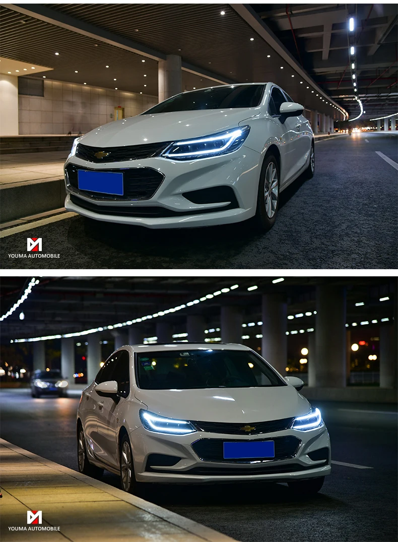 Doxa автомобильный Стайлинг Головной фонарь для новых Chevrolet Cruze фары- светодиодный фары DRL Q5 Биксеноновые линзы Высокий Низкий луч парковка