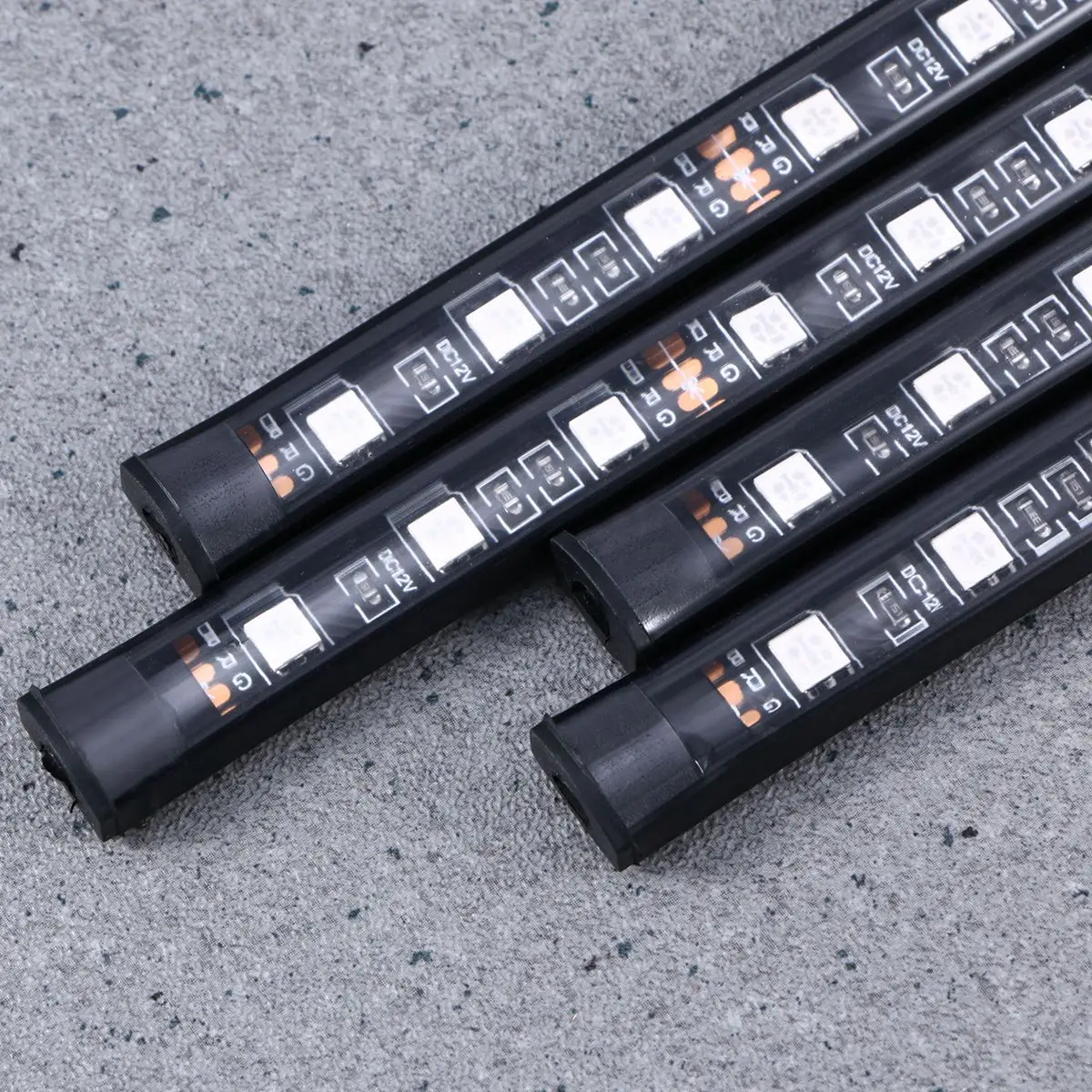 Автомобильный светодиодный ленточный светильник 12 LED DC многоцветный музыкальный