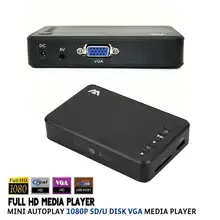 Мини Full HD 1080 P USB Внешний Автозапуска HDD Media Player с VGA AV SD/U Диск ТВ Видео HDD Мультимедиа плеер