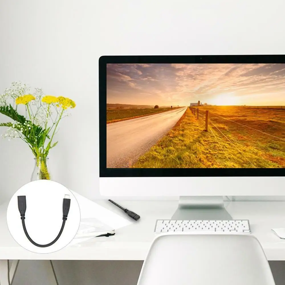 Удлинительный кабель USB Type C 3 1 для передачи данных и видео с разъемом Папа мама