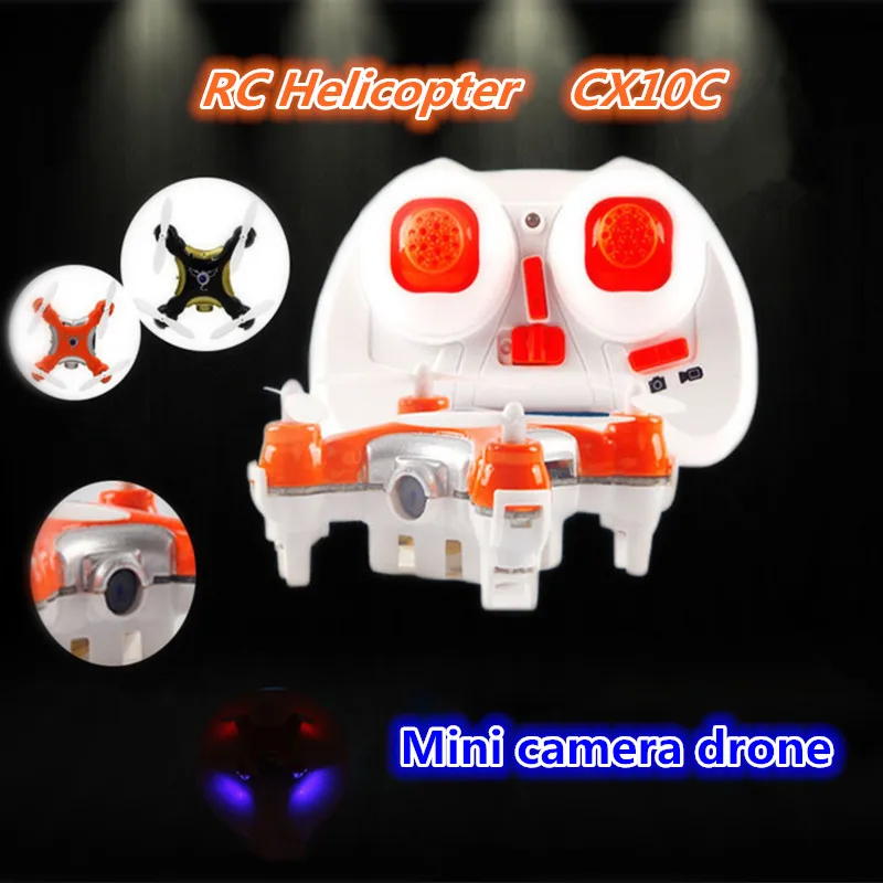 

Dron Quadrocopter Cheerson CX-10C CX10C Pocket Drone With Camera 4CH 6Axis Gyro Mini RC Quadcopter VS Cheerson CX-10 CX10D