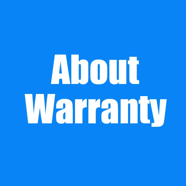 

Warranty conditions( Important!)