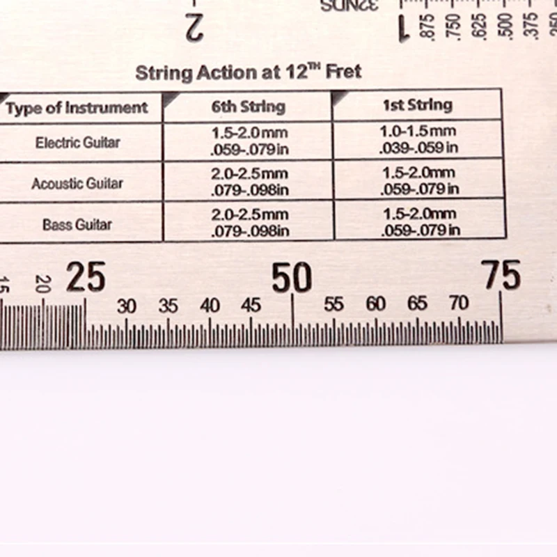 1 шт. аксессуары для гитары Струнный датчик линейка барокко Гитара Бас струна тон lutier инструмент для струнных инструментов 42 B