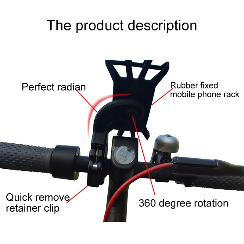 Электрический скутер держатель телефона горный велосипед телефон кронштейн для самокат Xiaomi мотоцикл детская коляска велосипед руль ленты