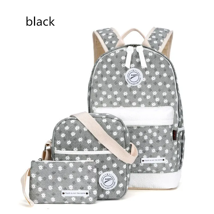 Бренд atinfor, холщовый рюкзак с цветочным принтом, Женский свежий рюкзак, рюкзаки для ноутбука, женский рюкзак, школьная сумка для девочек-подростков