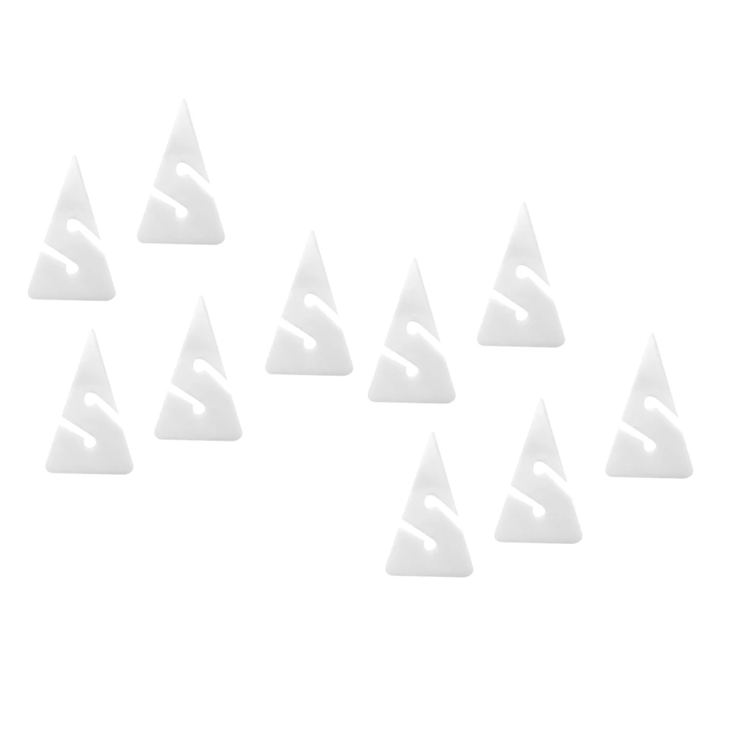 10 Pieces Compact Triangle Shaped PVC Dive Directional Rope Line Arrow Markers for Scuba Cave and Wreck Diving Safety Gear 
