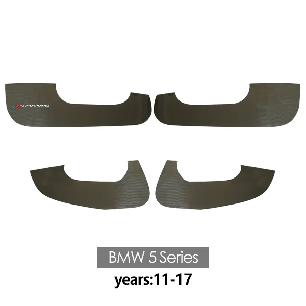 Углеродное волокно двери антиударная площадка защита для двери защита Стикеры для BMW 3 5 серии e90 f30 f31 f10 f11 x3x4x5x6 стайлинга автомобилей - Название цвета: 5Series 2011-17