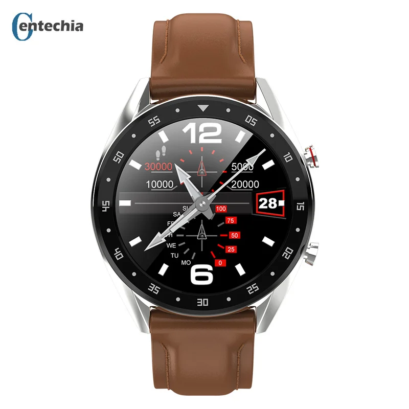 

L7 Smart watch men IP68 Waterproof Heart Rate Blood Pressure Oxygen Monitor Fitness Tracker wristwatch with Silicone/Steel strap