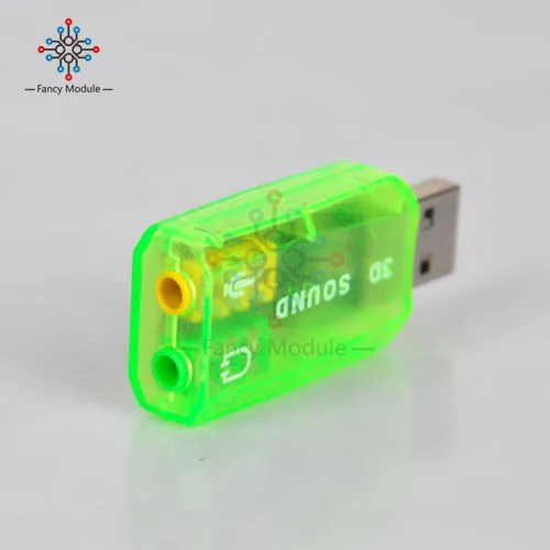 CM108 чипсет USB 2,0 для 3D Аудио Звуковая карта адаптер Виртуальный 5,1 канальный трек класс B усилитель мощности для микрофонной гарнитуры