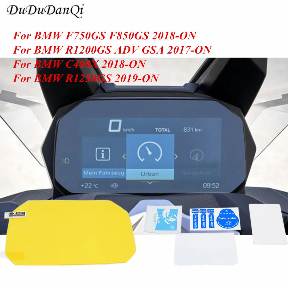 

For BMW R1200GS C400X F750GS F850 R1250GS Adventure 2018 Cluster Scratch Protection Film Screen Protector motorbike LC Adventure