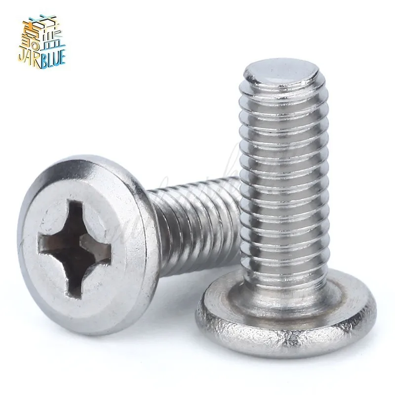 2PCS M6*70/80/90/100/110 304 Stainless Steel Furniture Fastening Screws