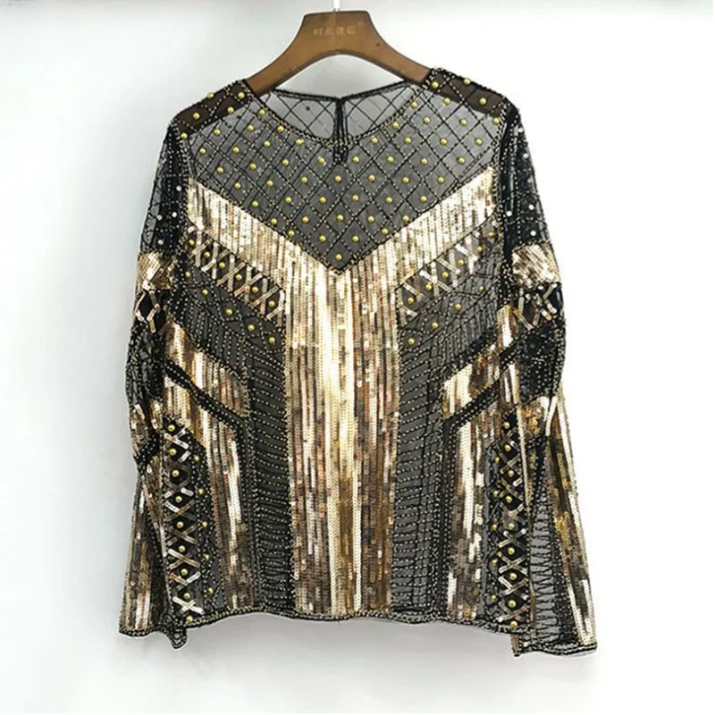 beading lace top 7