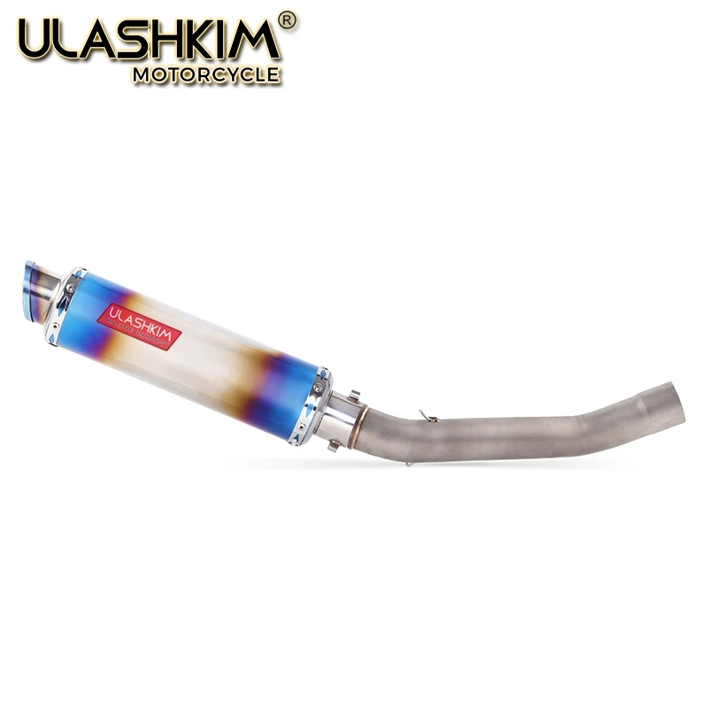 

Motorcycle Exhaust Muffler Escape Middle Link Mid Pipe Full System Slip On For Kawasaki Z750 Z 750 With DB Killer